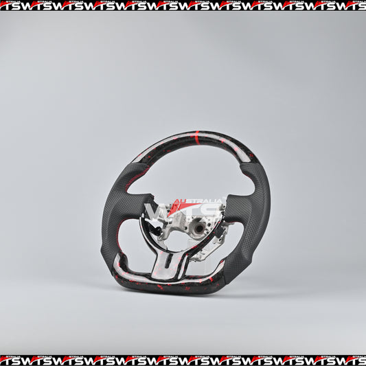 Flake Style Forged Carbon Fibre Steering Wheel For Toyota 86 Subaru BRZ 12-15
