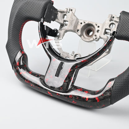 Flake Style Forged Carbon Fibre Steering Wheel For Toyota 86 Subaru BRZ 12-15