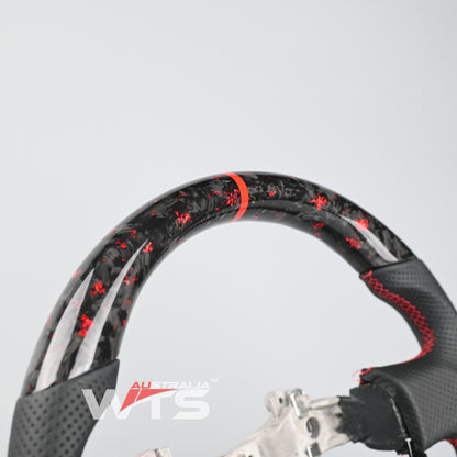 Flake Style Forged Carbon Fibre Steering Wheel For Toyota 86 Subaru BRZ 12-15