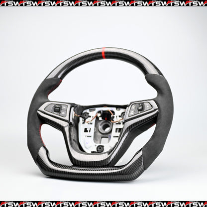 Carbon Fibre Steering Wheel – Flat Bottom | Holden VF, HSV VF, Chevy SS (2013–2017)